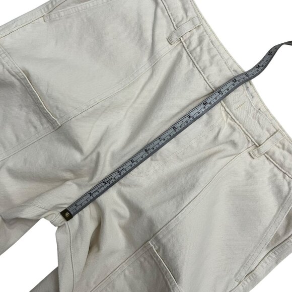 Vince‎ Womens Wide Leg Crop Jeans Cream White 30 Quiet Luxury Minimalist Scandi - Picture 8 of 10